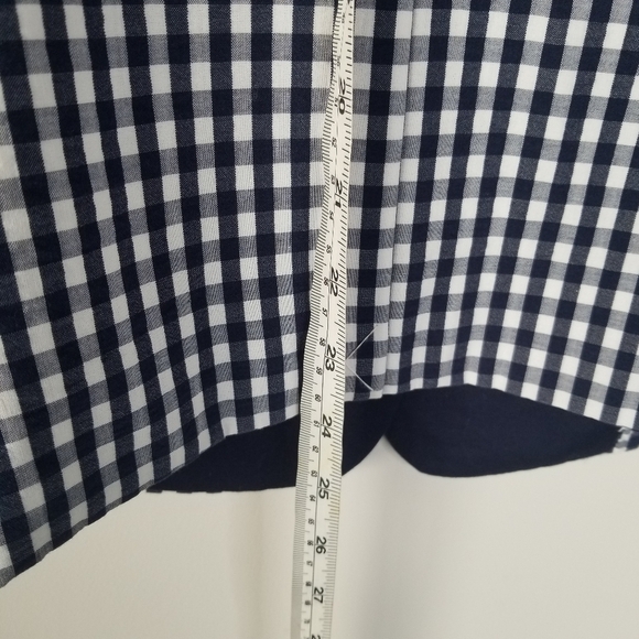 NWT J.Crew Puckered Gingham Navy White Blazer Size 0 Academia Preppy - Picture 7 of 16